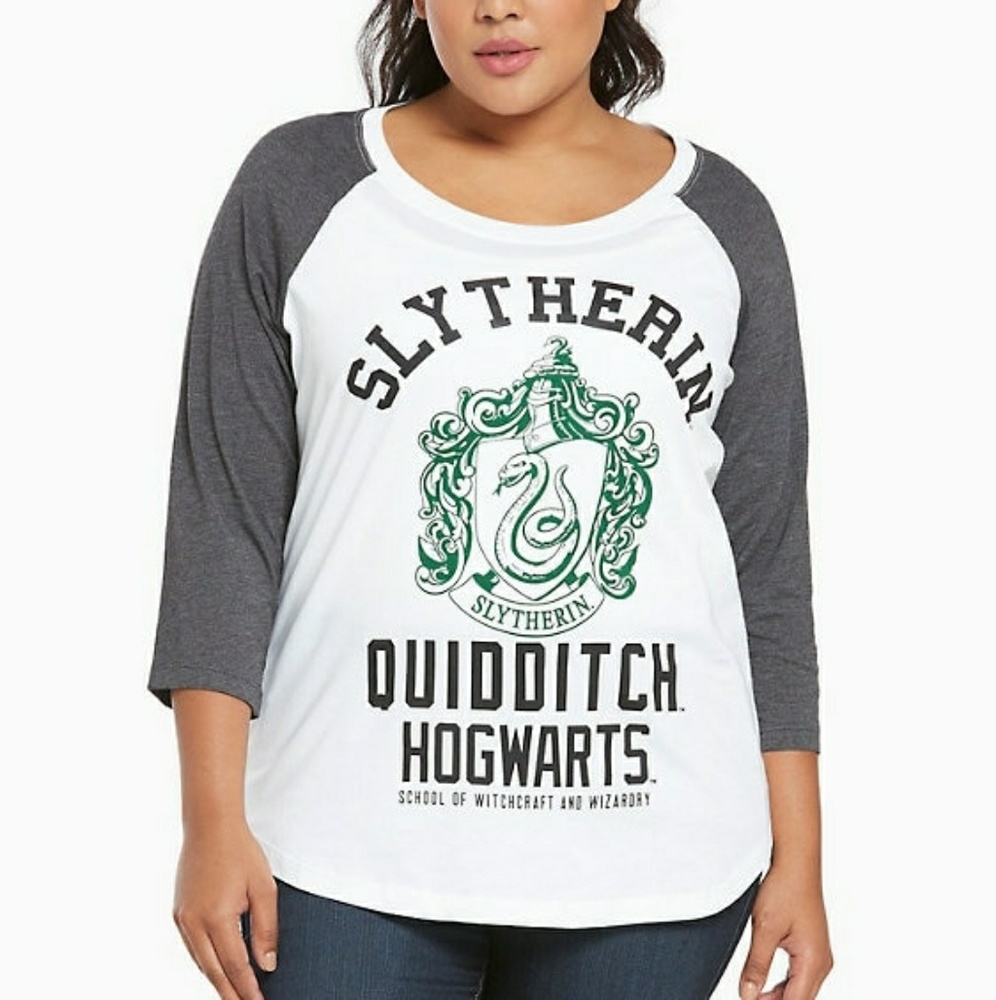 Torrid Slytherin Quidditch Long Sleeve Shirt